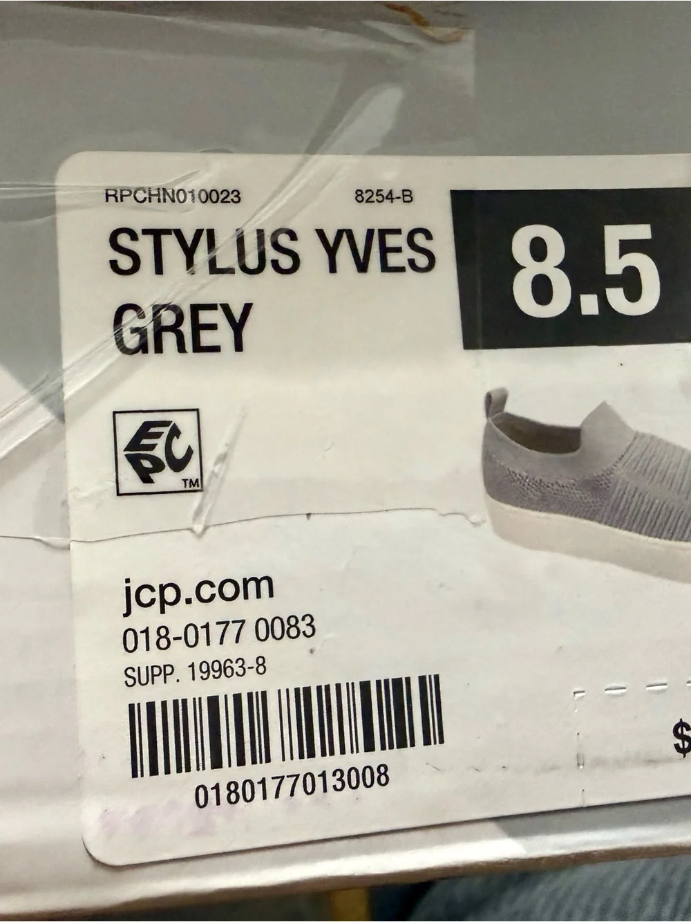 STYLUS Knit Slip-On Espadrille Platform - Light Gray